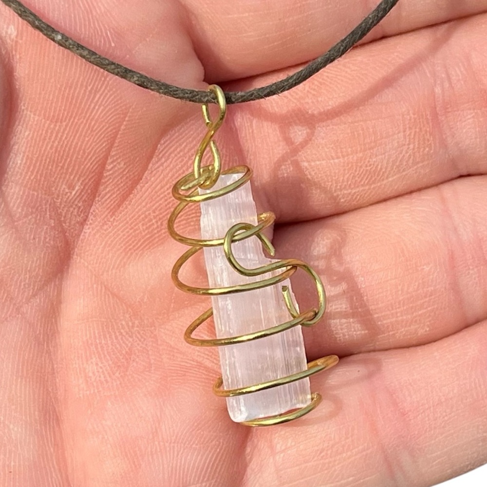 Selenite Necklace
